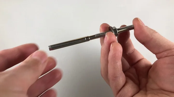 Swage Threaded Stainless Steel Cable Tensioner for 1/8" Cable