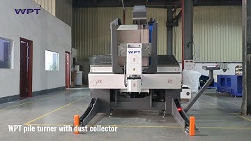 WPT pile turner with dust collector