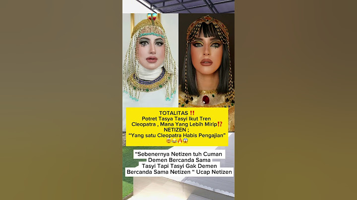 TOTALITAS ‼️ Tasya Tasyi Ikut Tren Cleopatra , Siapa Yang lebih mirip? #tasyafarasya #tasyiathasyia