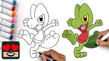 How To Draw Pokemon | Treecko
