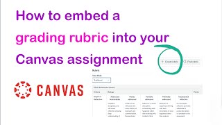 How to add a grading rubric to your Canvas assignment