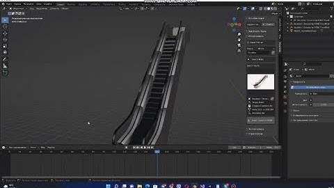 Unity escalator 3d model tutorial | How to create 3d escalator | Blender Animation & Modeling #game