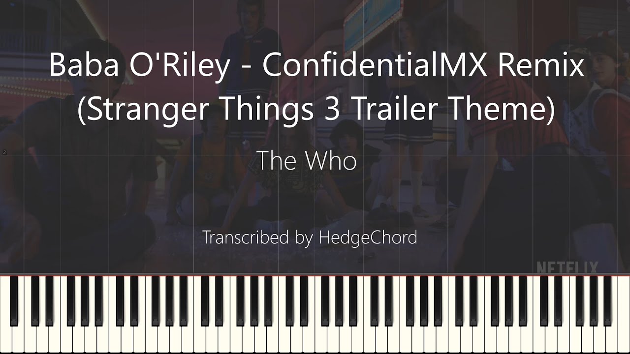 Stranger Things 3 Trailer Theme Music - Baba O'Riley Remix ...
