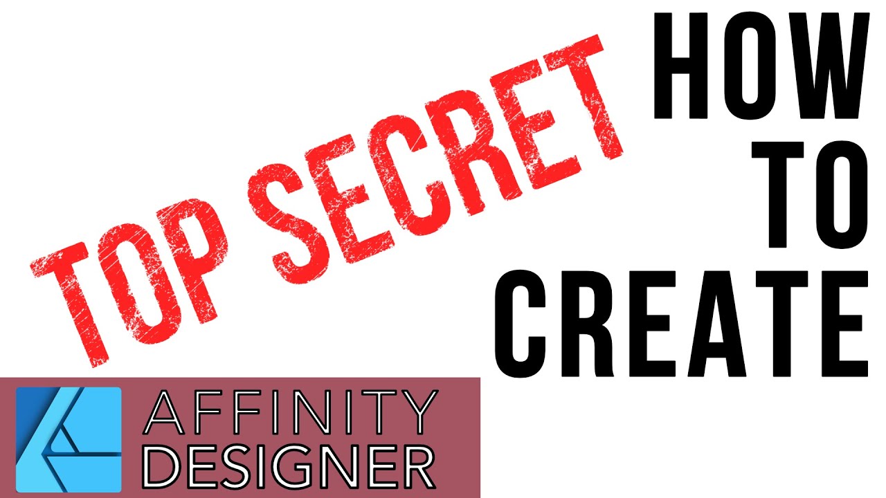 How to Create a Stamp Effect in Affinity Designer YouTube