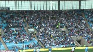 Pompey fans have a good sing song away at Coventry