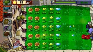 Fighting Zombies To Get The REPEATER| Plants vs Zombies | Day (Level 8) | YNM Gaming