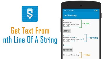 How to get text from nth line of a String - Sketchware