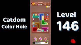 Catdom Level 146 walkthrough | Color Hole 🐱🕳️| Solutionguruji