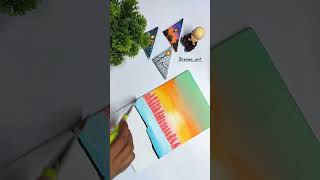 winter morning painting #winterpainting #landscapepainting #paintingforbeginners #acrylicpainting