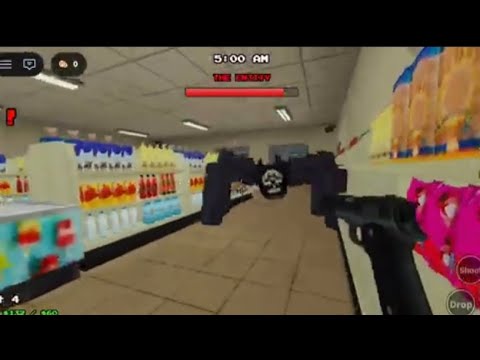 Roblox | Scary Grocery: The Night Shift| My new favorite horror game | Gameplay No-talking 