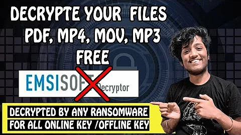 Decrypt your files affected by  any ransomware | Ethical Way | online/offline key | Recover Files