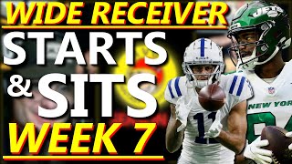 WIDE RECEIVER STARTS AND SITS FOR NFL WEEK 7 | 2021 FANTASY FOOTBALL |