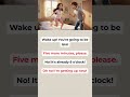 English Conversation – Morning Alarm ⏰ #EasyEnglish #shorts