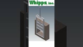 3D 824 Sluice Gate Opening and Closing #whippsinc