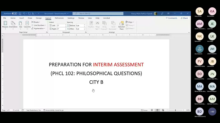 PHCL 102 2022 City B (Prep for I.A)