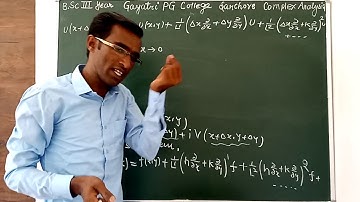 B.sc final maths sufficient condition for analytic function