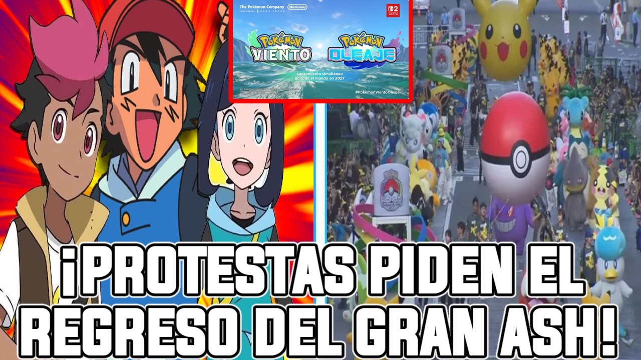 PROTESTAS POR EL REGRESO DE ASH | PIDEN A POKEMON QUE EL CAMPEON ASH VUELVA AL ANIME #pokemon