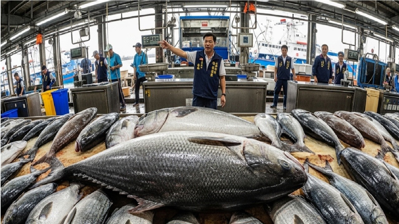 興達港觀光漁港海鮮拍賣興達港王中皇海鮮叫賣直播0308