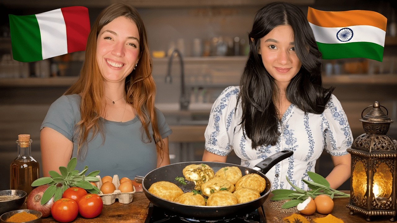 Italian Girl Learns Authentic Indian Cooking