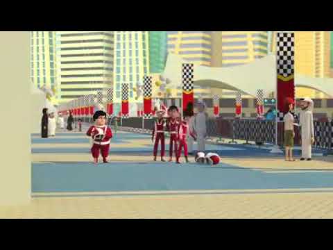 مسلسل منصور سباق السيارات الكبيره  