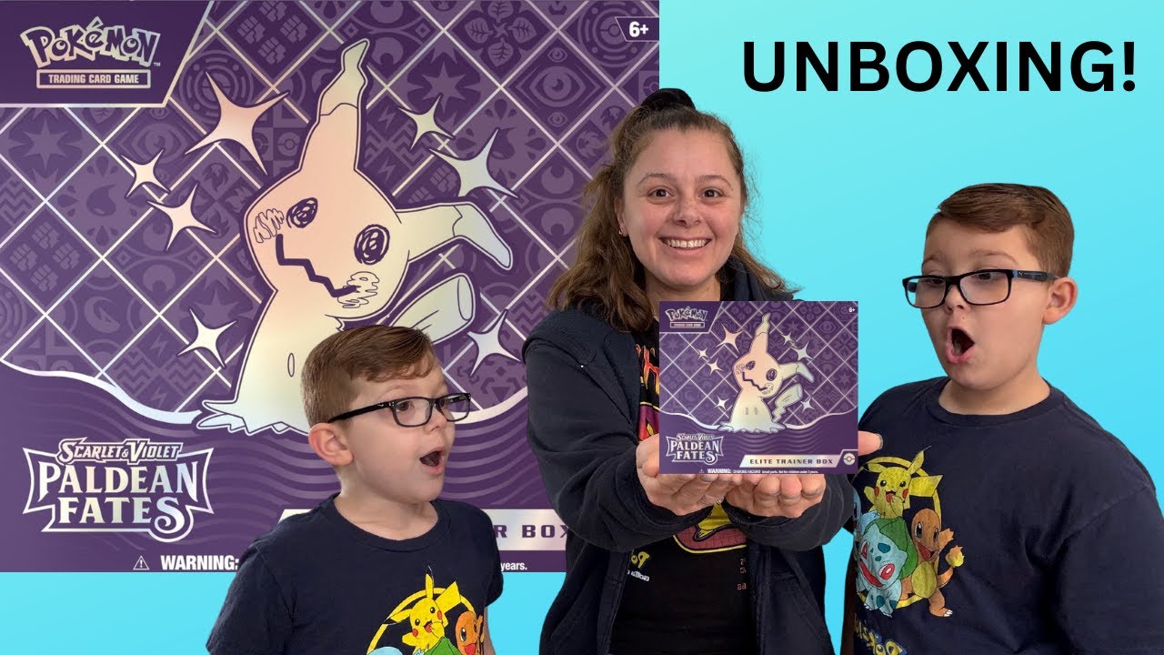 Opening Pokémon Paldean Fates Elite Trainer Box Unboxing Review