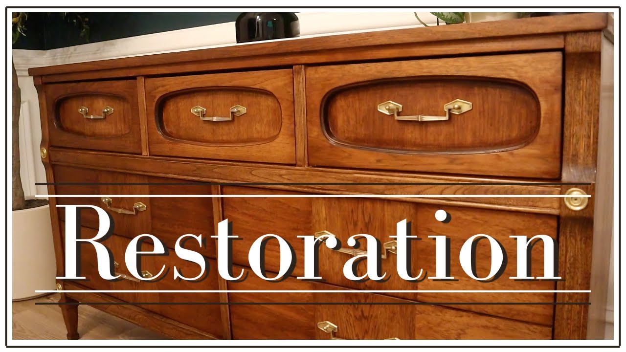 Реставрация красивого комода // Даём старой мебели новую жизнь