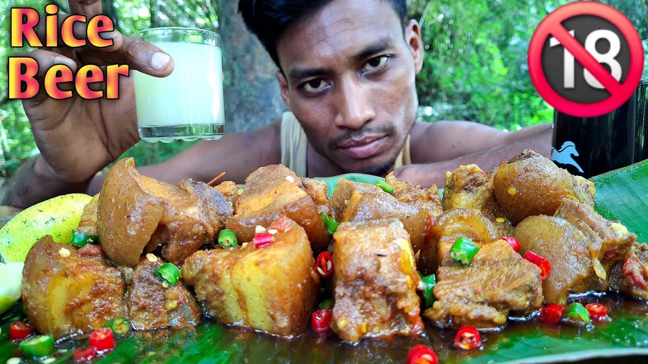 DELICIOUS Pork Belly With LOCAL Rice Beer ||