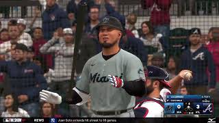 23 Apr 2024 - Marlins at Braves in 4k - 10 game hitting streak and 25 stolen bases!