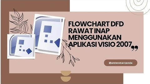 DFD(Data Flow Diagram) rawat inap menggunakan aplikasi cisco 2007