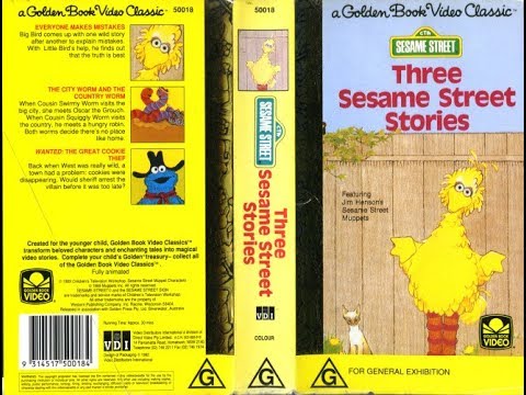 A Golden Book Video Classic Sesame Street Three Sesame Street Stories