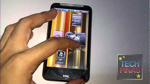 HTC Sense UI Home Screen Demo on HTC Desire HD