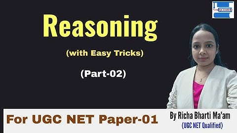 Reasoning Aptitude (Part-02) for NTA UGC NET Paper-1||By Richa Bharti Ma