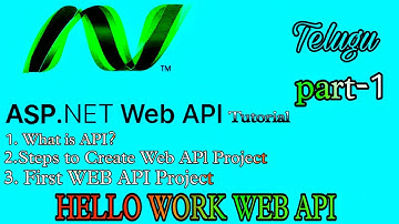 ASP.NET Web API tutorial part-1 [ Telugu ] #webapi #bsktrending #dotnet #csharp #fullstack #coding