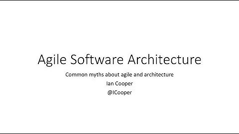 Agile Software Architecture - Ian Cooper