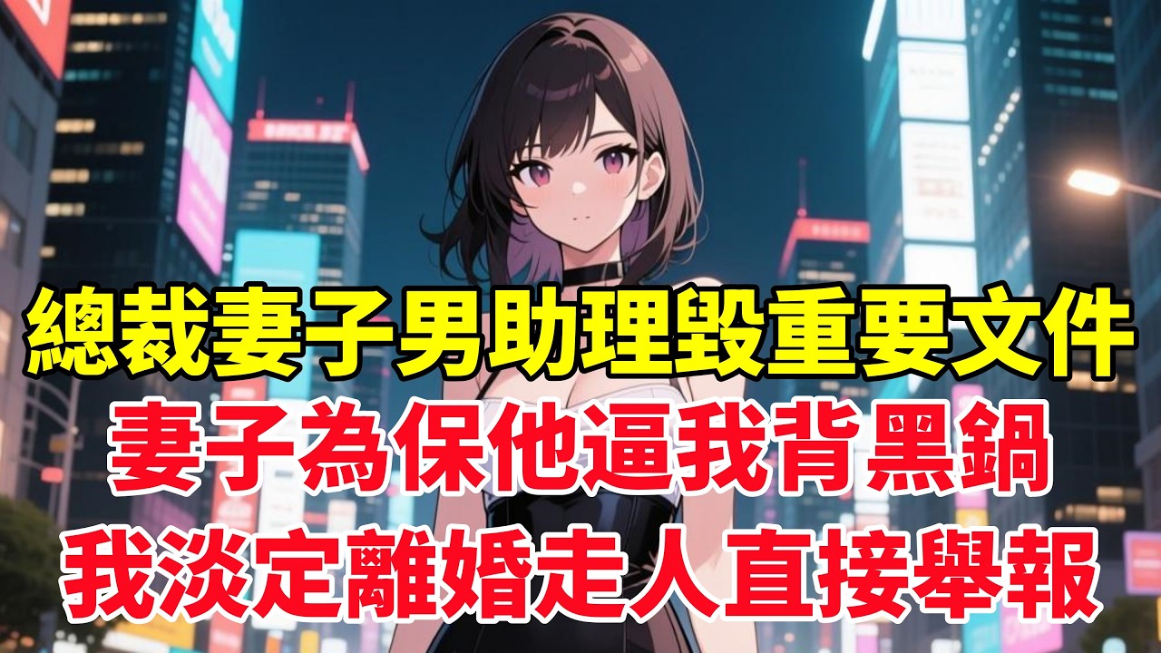 總裁妻子男助理毀重要文件，妻子為保他逼我背黑鍋，我淡定離婚走人直接舉報！#小说推荐 #一口气看完