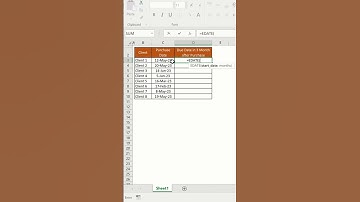 Calculate due date in #excel #googlesheets #trending #excelsolutions #exceltips #shorts #exceltricks