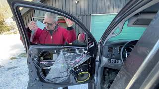 Marys 2015 Tacoma - Replacing the drivers side window in our tacoma.