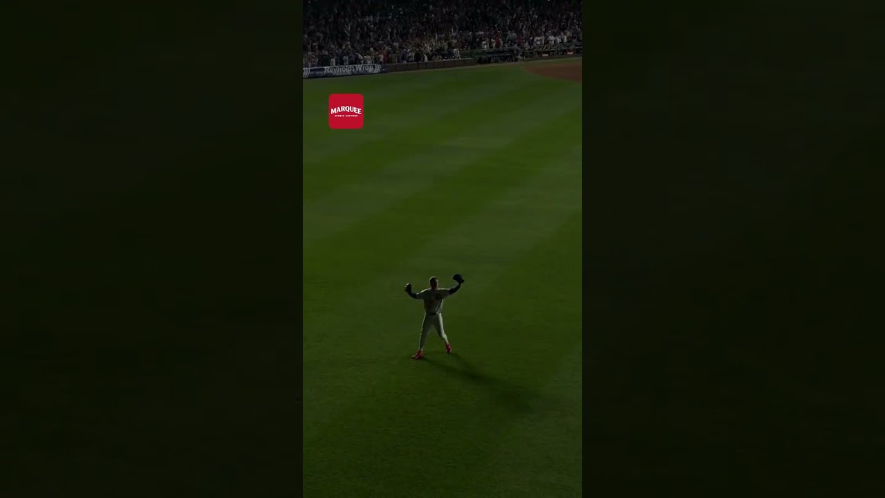 Final Out From The CF Bleachers At Wrigley 