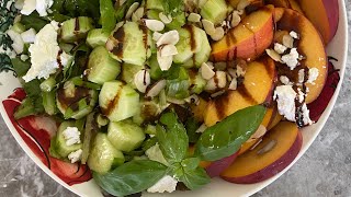 Peach Goat Cheese Salad