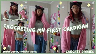 ☆ my abandoned crochet WIPS pt 1 | finally finishing my pink crochet cardigan ☆ 