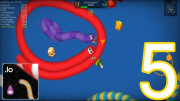 WormsZone - Snake Gameplay Walkthrough Part 5(Android, iOS)