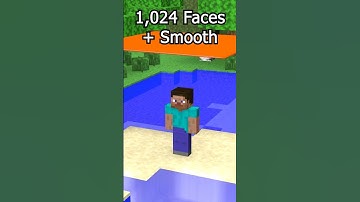 Minecraft Steve VS Realistic Cloth / Cloth simulation - Satisfying 1 Face vs 16,384 Face #brainrot