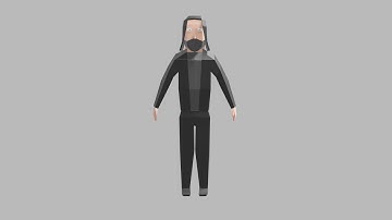 Blender Low Poly Character Modeling Timelapse #7 - John Wick