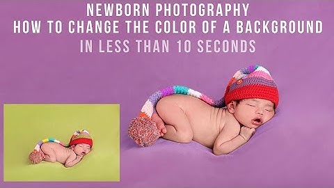 Newborn Photography | Change color of blanket / background less than 10 seconds | Photoshop Tutorial