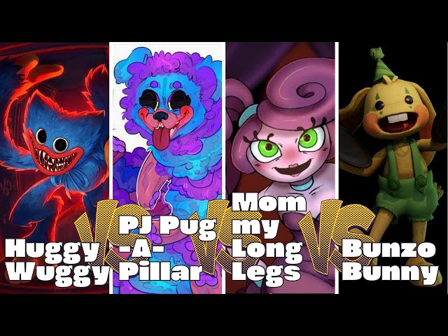 Poppy Playtime Pj Pug A Pillar + Mommy Legs Jogo Huggy Wuggy