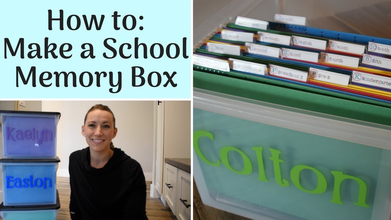 How to organize memorabilia & kids' artwork! ❤️ Memory Box Ideas