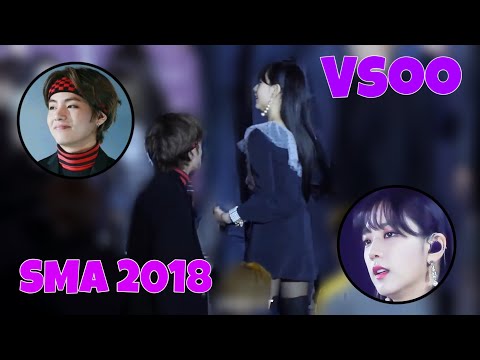 V & Jisoo being OBVIOUS at SMA 2018 [VSOO]