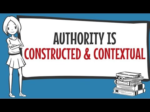 Authority Is Constructed and Contextual
