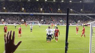 Vincent Janssen penalty for Tottenham against Gillingham