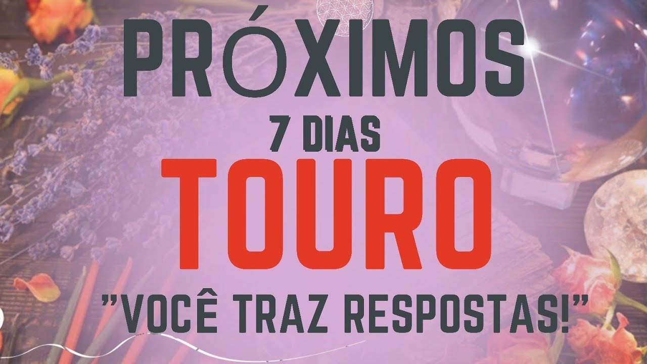 ♉️TOURO💐O QUE VEM PARA OS PRÓXIMOS 7 DIAS! - 